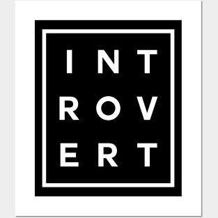 Introvert Boxed (White) Posters and Art